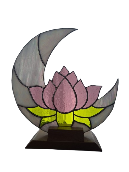 croissant lotus vitrail